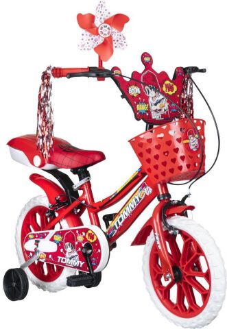TommyBaby 15 Jant Çocuk Bisiklet 4-5-6 Yaş KIRMIZI