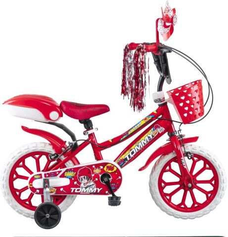 TommyBaby 15 Jant Çocuk Bisiklet 4-5-6 Yaş KIRMIZI