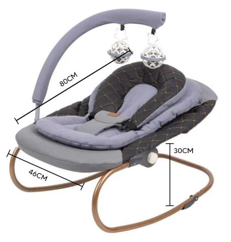TommyBaby Maria Gold Plus Lüx Oyuncaklı Ana Kucağı GRİ